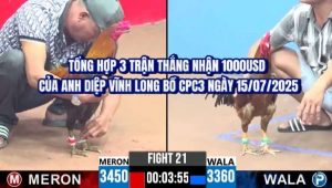 TỔNG HỢP 3 TRẬN THẮNG NHẬN 1000USD BỒ CPC3 NGÀY 15/07/2025
